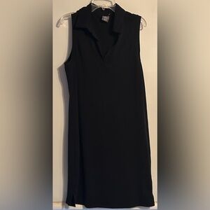 Joe Fresh Active Black Midi Tank Dress Size Medium